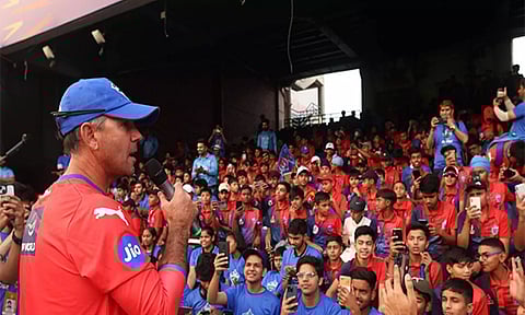 Ricky Ponting with DC Academy kids (ANI)