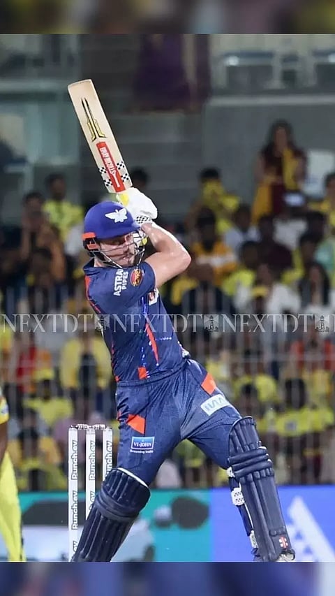 Lucknow players celebrating the winning moment at Chepauk