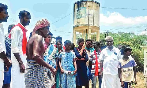 Cow dung mixed in water tank in Dalit colony
