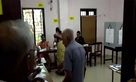 Voting visual from Kerala (ANI)
