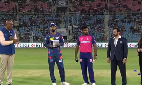 Rajasthan Royals won the toss chose to field first against Lucknow Super Giants