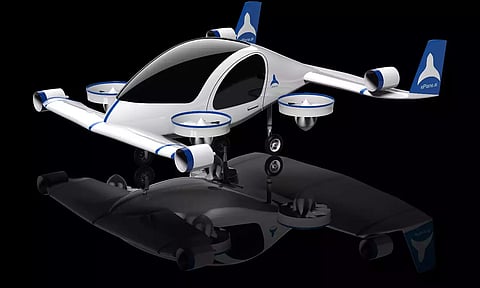 Prototype of a flying electric taxi (Photo: ePlane website)