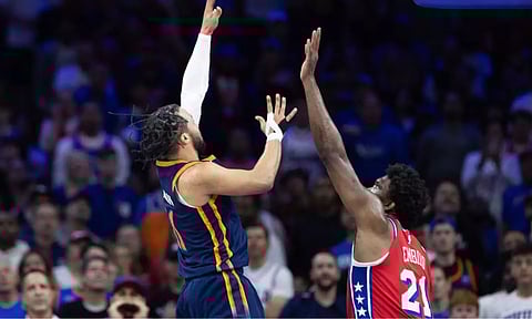 &nbsp;Philadelphia, Pennsylvania, USA; New York Knicks guard Jalen Brunson (11) shoots the ball against Philadelphia (Reuters)