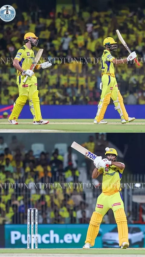 Ruturaj Gaikwad smashes a half century in the nail-biting match between CSK and SRH on Sunday