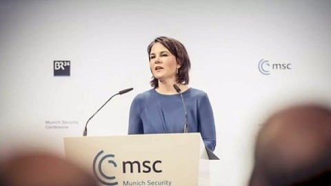 Germany's Foreign Minister Annalena Baerbock&nbsp;