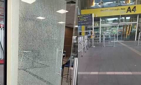 Another glass door ‘shatters’ at VIP gate in Chennai domestic airport