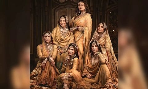 Heeramandi 's cast: Manisha Koirala, Sonakshi Sinha, Aditi Rao Hydari, Richa Chadha, Sanjeeda Sheikh, Kusha Kapila (IANS)