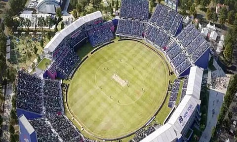 Image of the stadium (ICC)

https://www.dtnext.in/news/sports/venue-for-india-pakistan-t20-world-cup-clash-expected-to-be-ready-in-three-months-761880