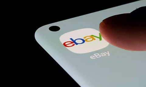 The eBay app is seen on a smartphone in this illustration (Reuters)