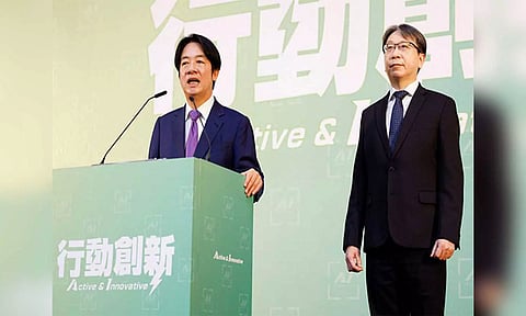 Taiwan President- elect Lai Ching- te (left), Taiwan's National Security Bureau Director- General Tsai Ming- Yen (Reuters)