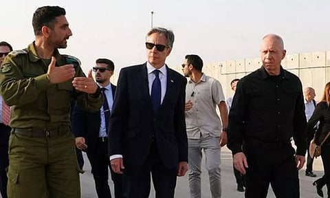 US Secretary of State Antony Blinken, Israel Defence Minister Yoav Gallant (ANI)