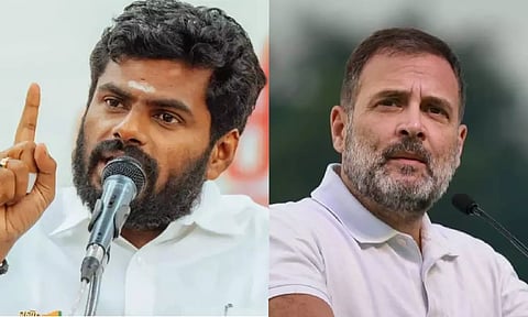 K Annamalai; Rahul Gandhi