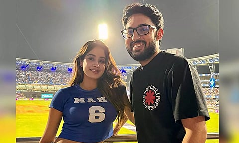 Janhvi Kapoor with Sharan Sharma (ANI)