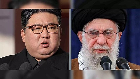 North Korean leader Kim Jong Un; Iran's Supreme Leader Ayatollah Ali Khamenei