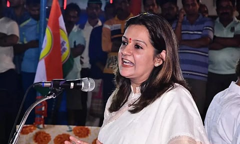 The party Rajya Sabha MP Priyanka Chaturvedi(Image: IANS)