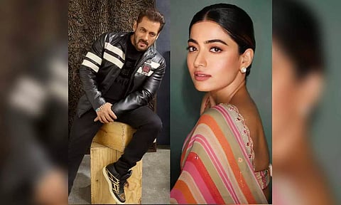Salman Khan and Rashmika Mandanna (PTI)