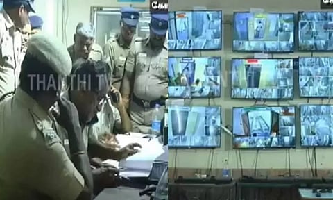 CCTV camera in strongroom (Photo: Thanthi TV)