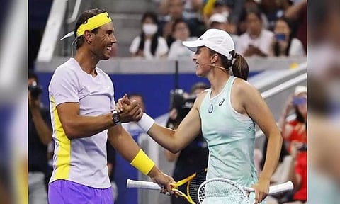 Rafael Nadal and Iga Swiatek (Iga Swiatek/ X)