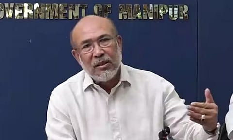 Manipur Chief Minister N Biren Singh. (PTI)