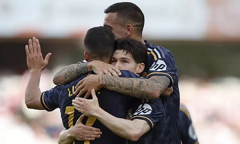 Real Madrid Players (AP)