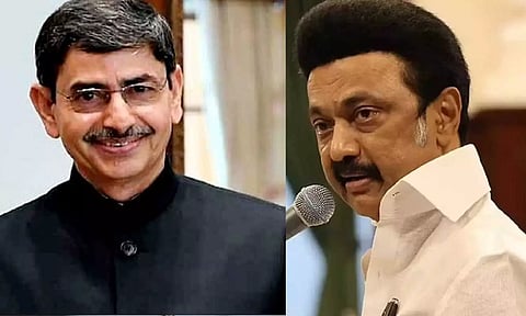 Governor R N Ravi and TN Chief Minister M K Stalin&nbsp;