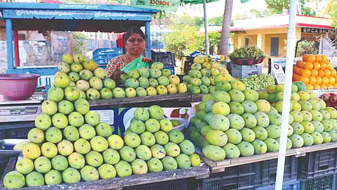 Mangoes seen in fruit market