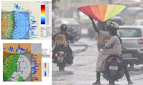 Weather rain radar (X:@ChennaiRmc); Representative image