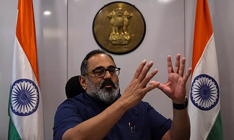 &nbsp;Union Minister Rajeev Chandrasekhar (Reuters)