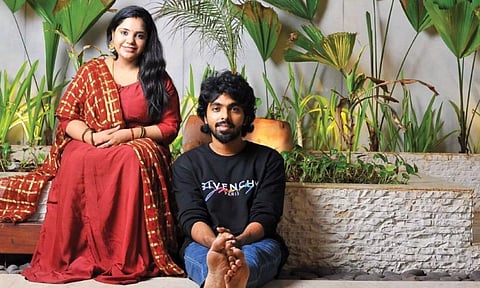 GV Prakash and wife Saindhavi (X)&nbsp;
