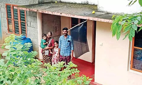 Black flag hoisted outside a house in The Nilgiris