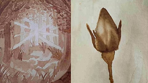 Coffee paintings by Gaayathri