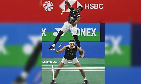 &nbsp;Former champions Satwiksairaj Rankireddy and Chirag Shetty (Image : IANS)