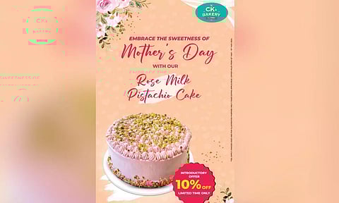 CK’s Bakery rings in Mother's Day week with newly-launched rose milk pistachio cake