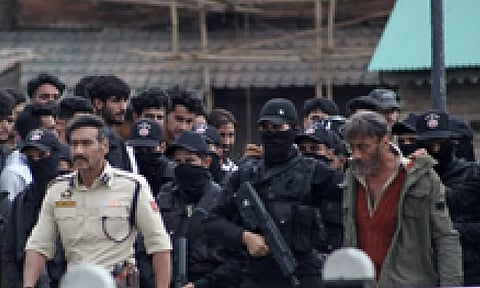 Ajay Devgn at Singham 3 Shooting (IANS)
