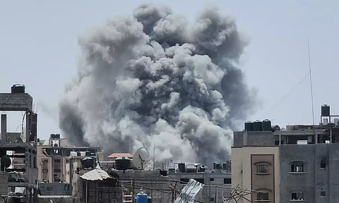 Jabalia refugee camp busted in Gaza (Image: Reuters)