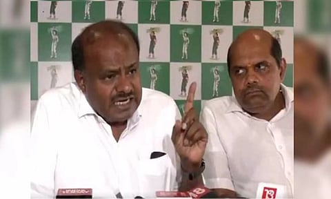 JD(S) leader HD Kumaraswamy (Image Credit: ANI)