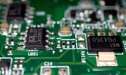 Semi conductor chips on a printed circuit board&nbsp;