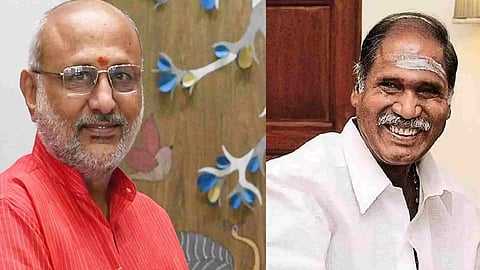 Pondicherry Lieutenant Governor CP Radhakrishnan, Chief Minister N Rangasamy