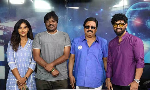 (L-R) Naksha Saran, Rahesh, Ramarajan and Mathiyalagan&nbsp;