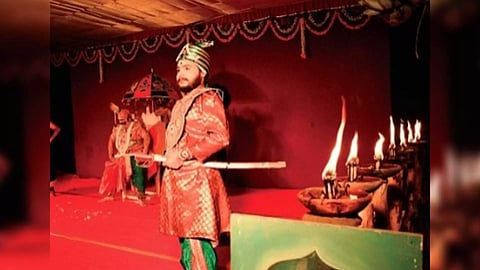 Artistes in action during the Bhagavata Mela in Thanjavur