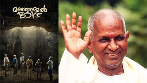 (L to R) Manjummel Boys poster; Illayaraja (Credits: X)&nbsp;