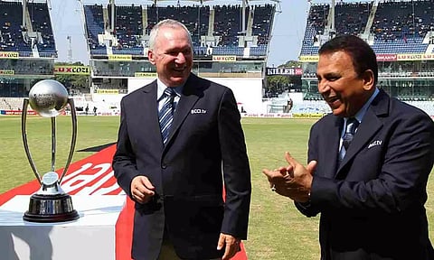 Sunil Gavaskar and Allan Border (Photo: BCCI)