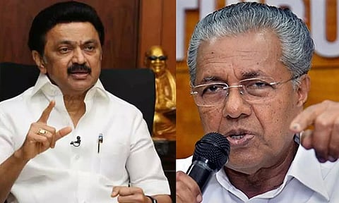 Tamil Nadu Chief Minister MK Stalin; Kerala CM Pinarayi Vijayan
