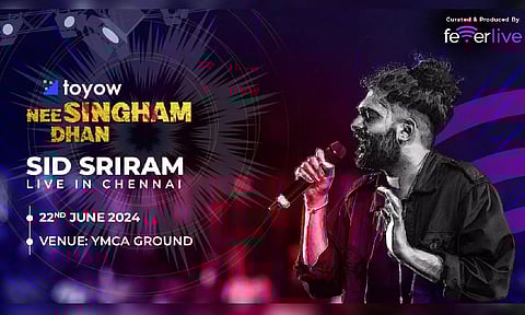 Poster of the Sid Sriram Concert ' Nee Singham Dhan '