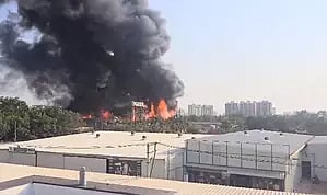 Massive fire at gaming zone in Rajkot