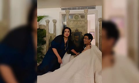 Farah Khan Kunder with Karan Johar in Instagram reel (Instagram/ @farahkhankunder)