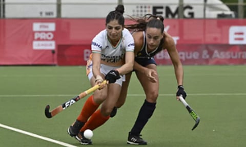 India &amp; Argentina palyers during match session (IANS)