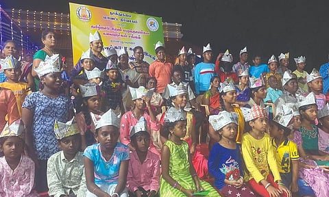 Children who underwent training in the art of paper folding