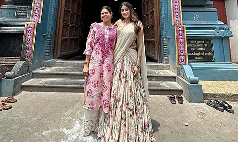 Janhvi Kapoor at Muppathamman temple (Photo/IANS)