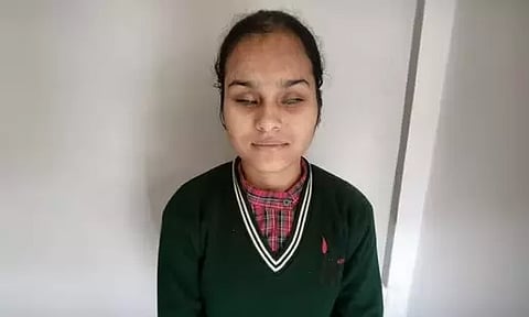One of the visually impaired student (Photo/PTI)